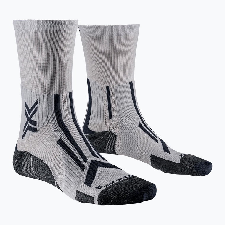 Skarpety do biegania męskie X-Socks Trailrun Perform Crew pearl grey/charcoal