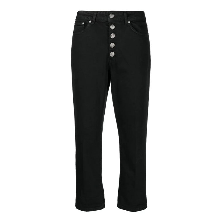 Czarne Jeansy z Pant Koons Gioiello Dondup