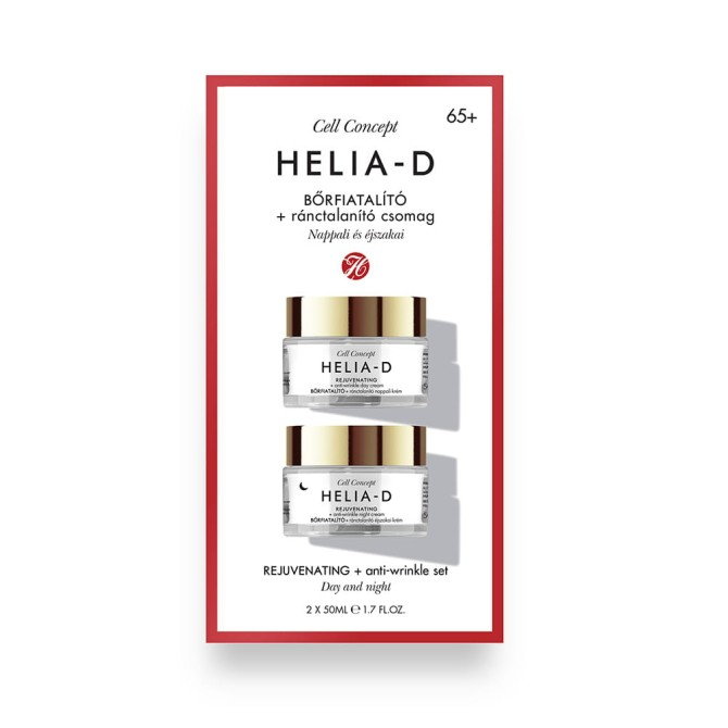 Helia-D Cell Concept Rejuvenating + Anti-wrinkle 65+ zestaw przeciwzmarszczkowy krem na dzień + przeciwzmarszczkowy krem na noc 250ml