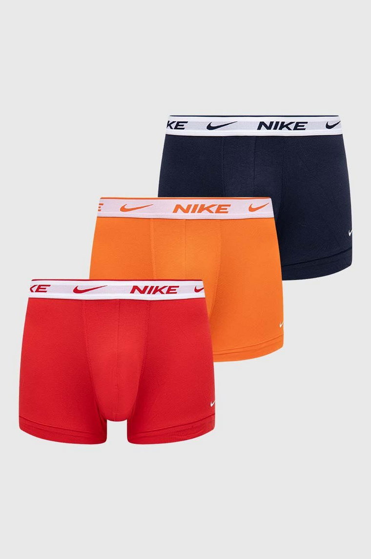 Nike bokserki 3-pack męskie kolor czerwony