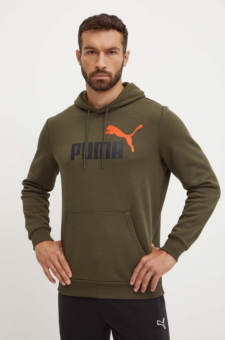 Puma bluza męska z kapturem z nadrukiem