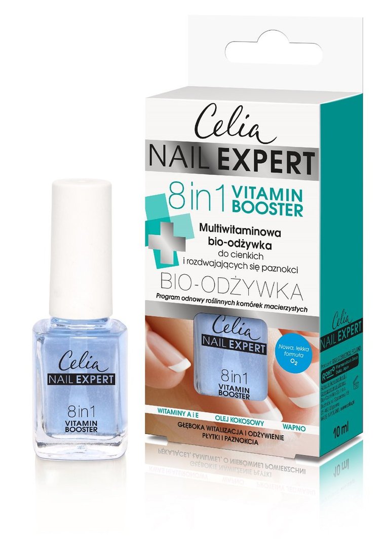 Celia, Nail Expert, multiwitaminowa bio-odżywka do paznokci 8w1, 10 ml