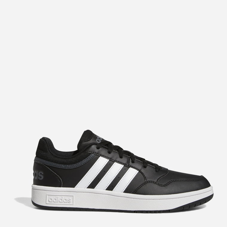 Tenisówki męskie z eko skóry do kostki Adidas Hoops 3.0 GY5432 46 (UK 11) Czarne (4065418286329). Trampki męskie