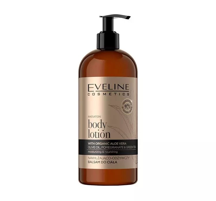 EVELINE ORGANIC GOLD BODY LOTION NAWILŻAJĄCO-ODŻYWCZY BALSAM DO CIAŁA 500ML