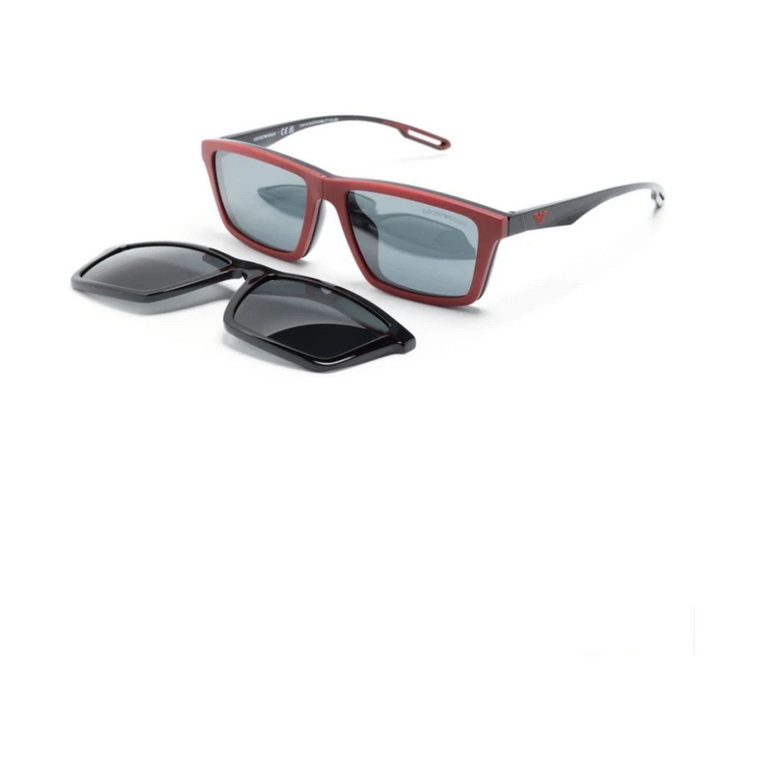 Czarne okulary przeciwsłoneczne z oryginalnym etui Emporio Armani