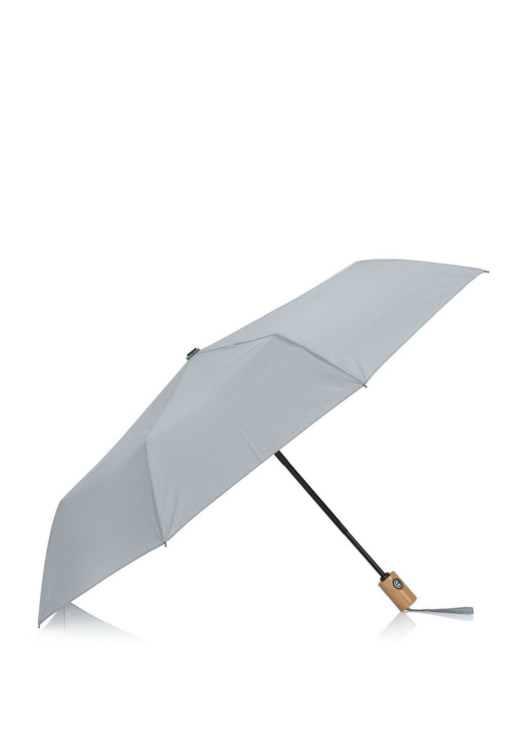 Składany parasol damski w kolorze szarym