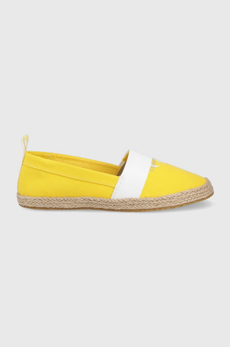 Calvin Klein Jeans espadryle YW0YW00576.ZCU kolor żółty