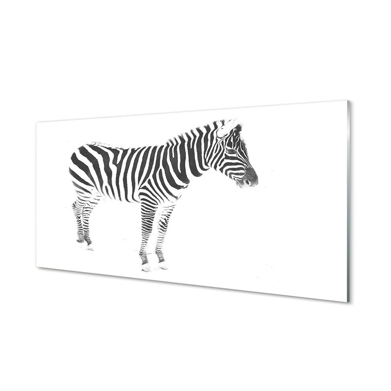 Ochronna płyta szklana +klej Malowana zebra 120x60