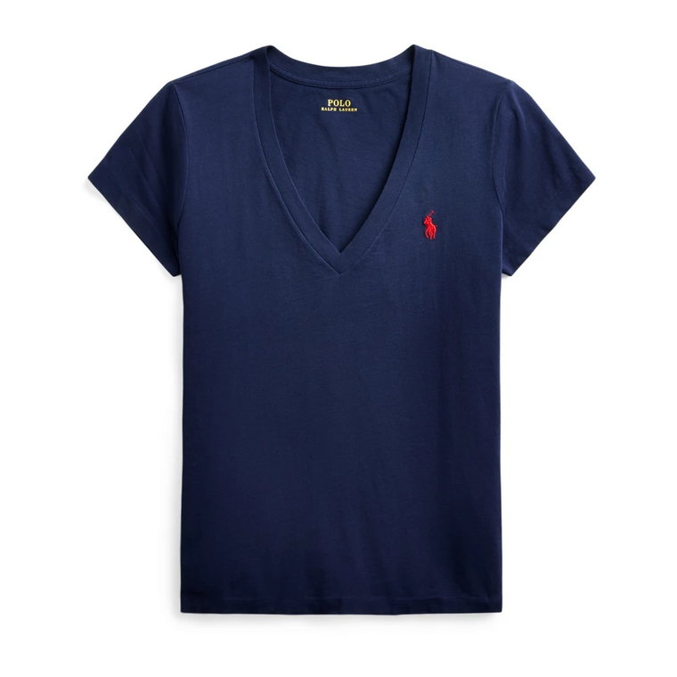 Klasyczna koszulka z krótkim rękawem i dekoltem w serek Polo Ralph Lauren