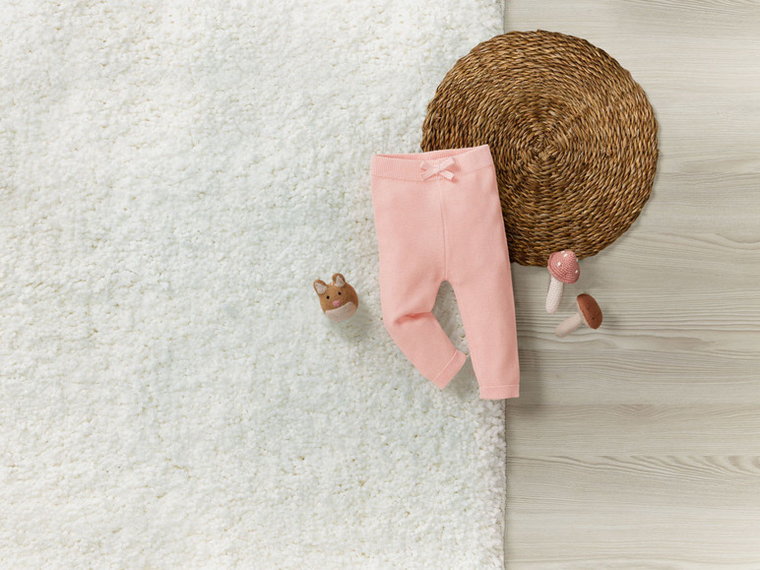 lupilu Spodnie niemowlęce z dzianiny, dziewczęce, z czystej bawełny organicznej (50/56, Różowy)