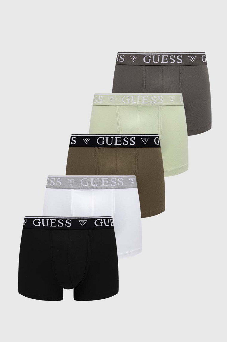 Guess bokserki 5-pack męskie kolor zielony U3BG16 K6YW1