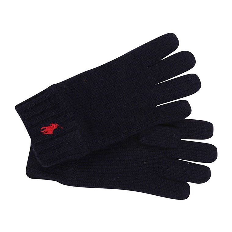 Navy Rękawiczki - Kolekcja Rękawiczek Ralph Lauren