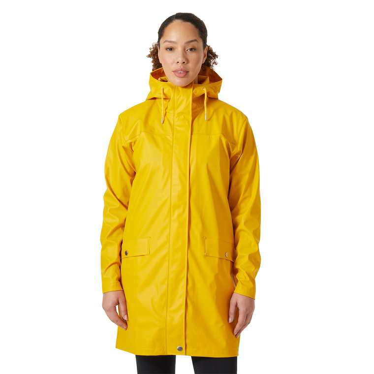 Damski płaszcz przeciwdeszczowy Helly Hansen Moss Rain Coat essential yellow  - S