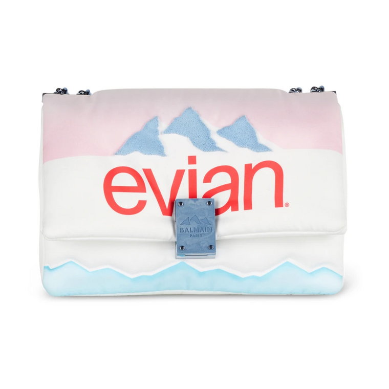 x Evian - Small 1945 Soft bag Balmain