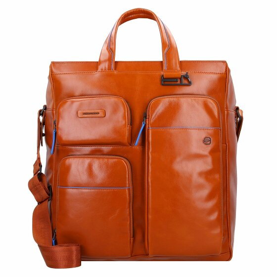 Piquadro B2 Revamp Handbag Leather 37 cm Laptop Compartment tobacco