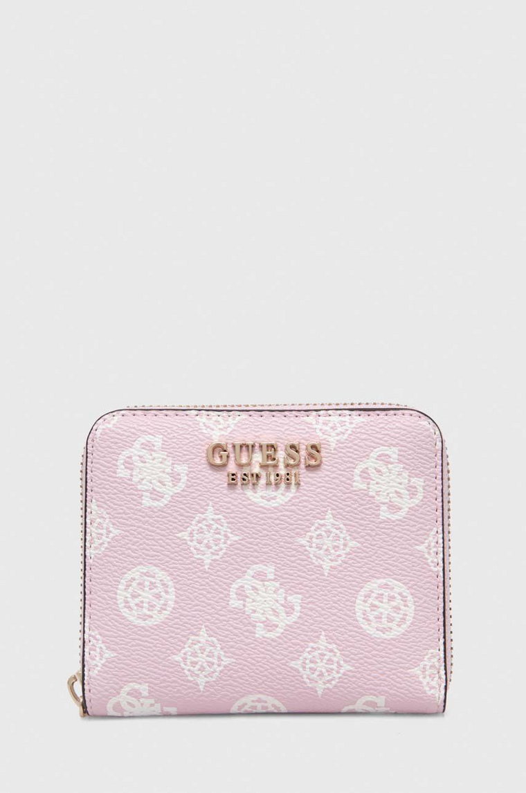Guess portfel LAUREL damski kolor różowy SWPG85 00370