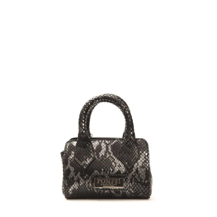 Python Print Mini Tote Handbag Pompei Donatella