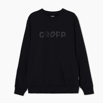 Cropp - Czarna bluza z napisem CROPP UNISEX - Czarny