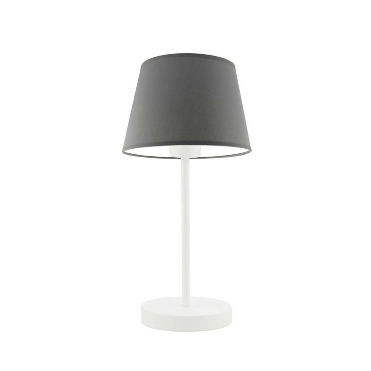 Lampka nocna LYSNE Siena, 60 W, E27, stalowa/biała, 41,5x19,5 cm