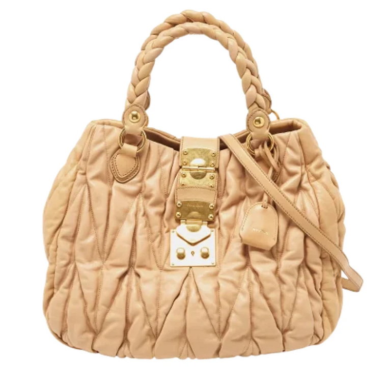 Pre-owned Leather handbags Miu Miu Pre-owned