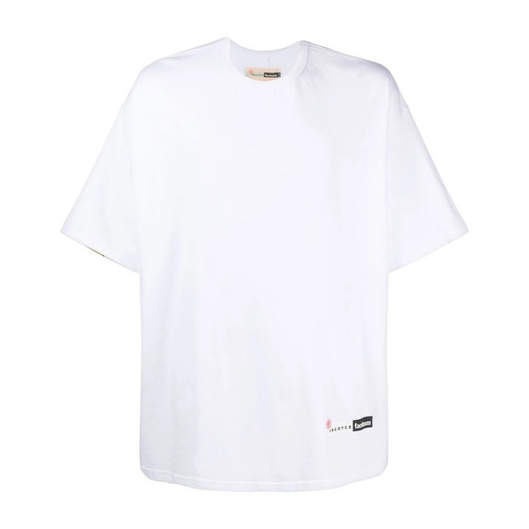 Biała koszulka z nadrukiem Giro Incotex
