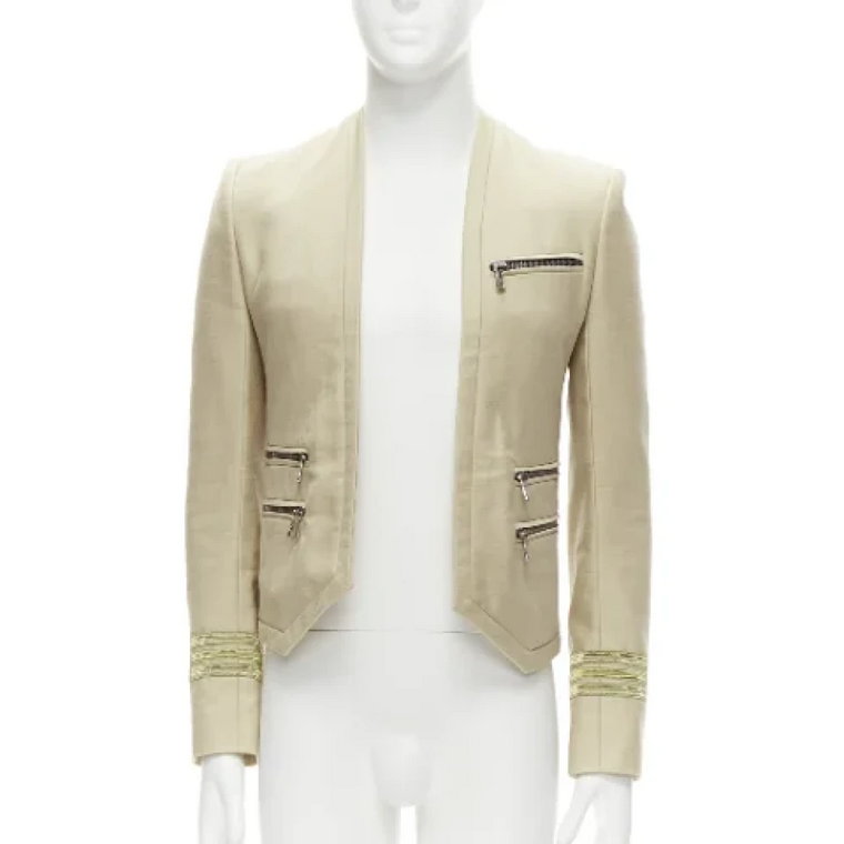 Pre-owned Cotton outerwear Balmain Pre-owned