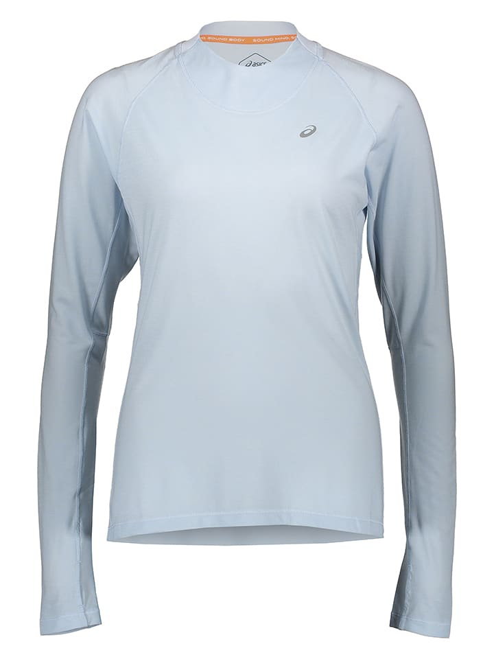 asics Koszulka "Winter" w kolorze błękitnym do biegania