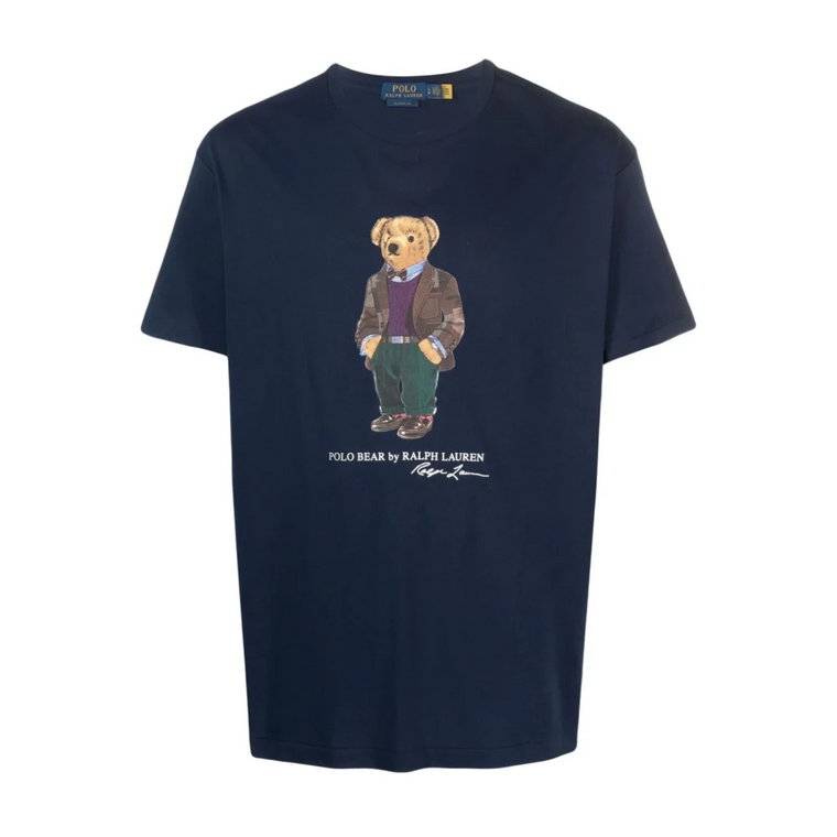 Kultowy Polo Bear Crewneck T-shirt dla Mężczyzn Polo Ralph Lauren