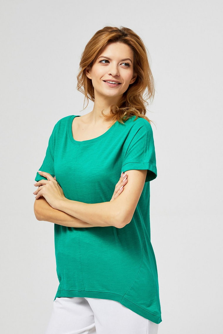 Bluzka damska bawełniana zielona