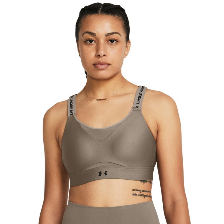 Biustonosz treningowy Under Armour UA Infinity High 2.0 Bra - brązowy