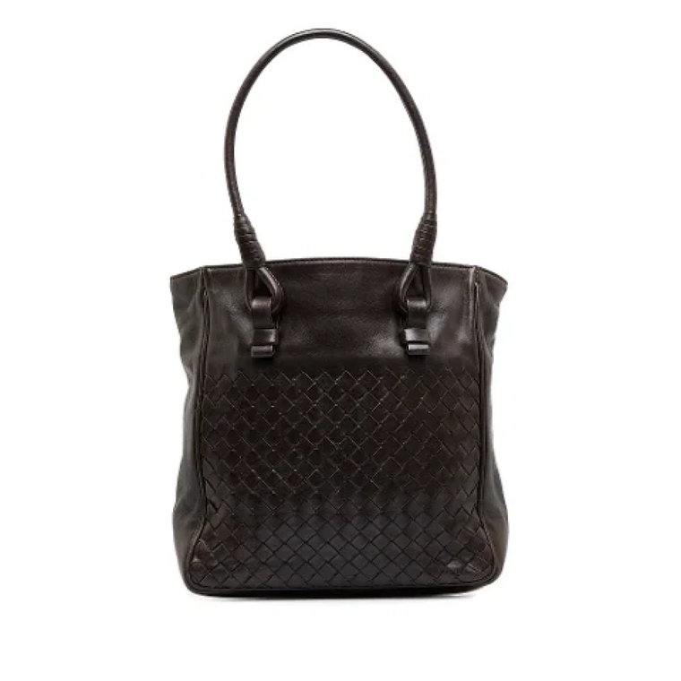 Brązowa Skórzana Torba Bottega Veneta Intrecciato Bottega Veneta Vintage