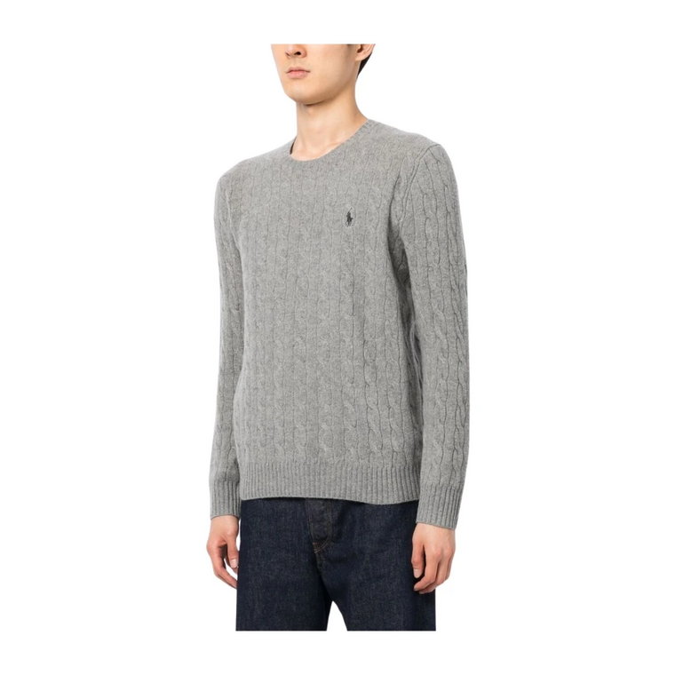 Szara Sweter - Długi Rękaw Pullover Ralph Lauren