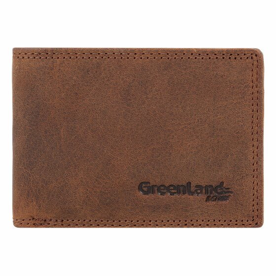 Greenland Nature Montenegro Wallet RFID Leather 10,5 cm braun