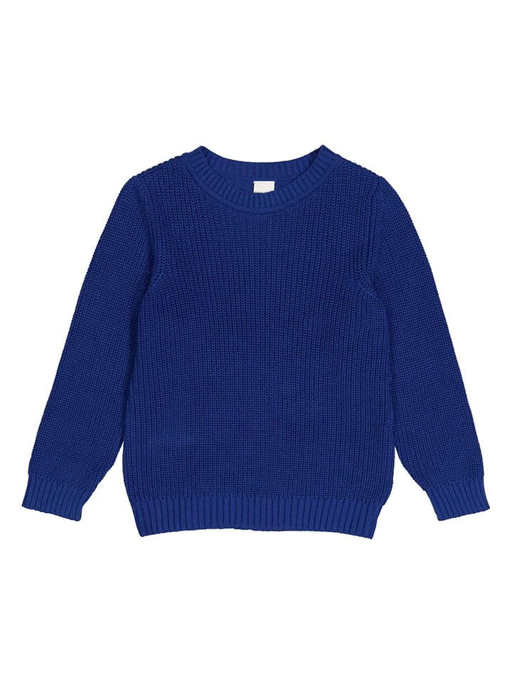 Freds World by GREEN COTTON Sweter "Chunky" w kolorze niebieskim