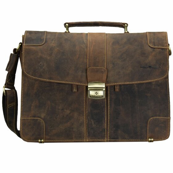 Greenburry Vintage Briefcase Leather 38,5 cm brown