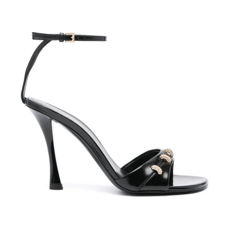 Czarne Sandały z Kryształami Givenchy