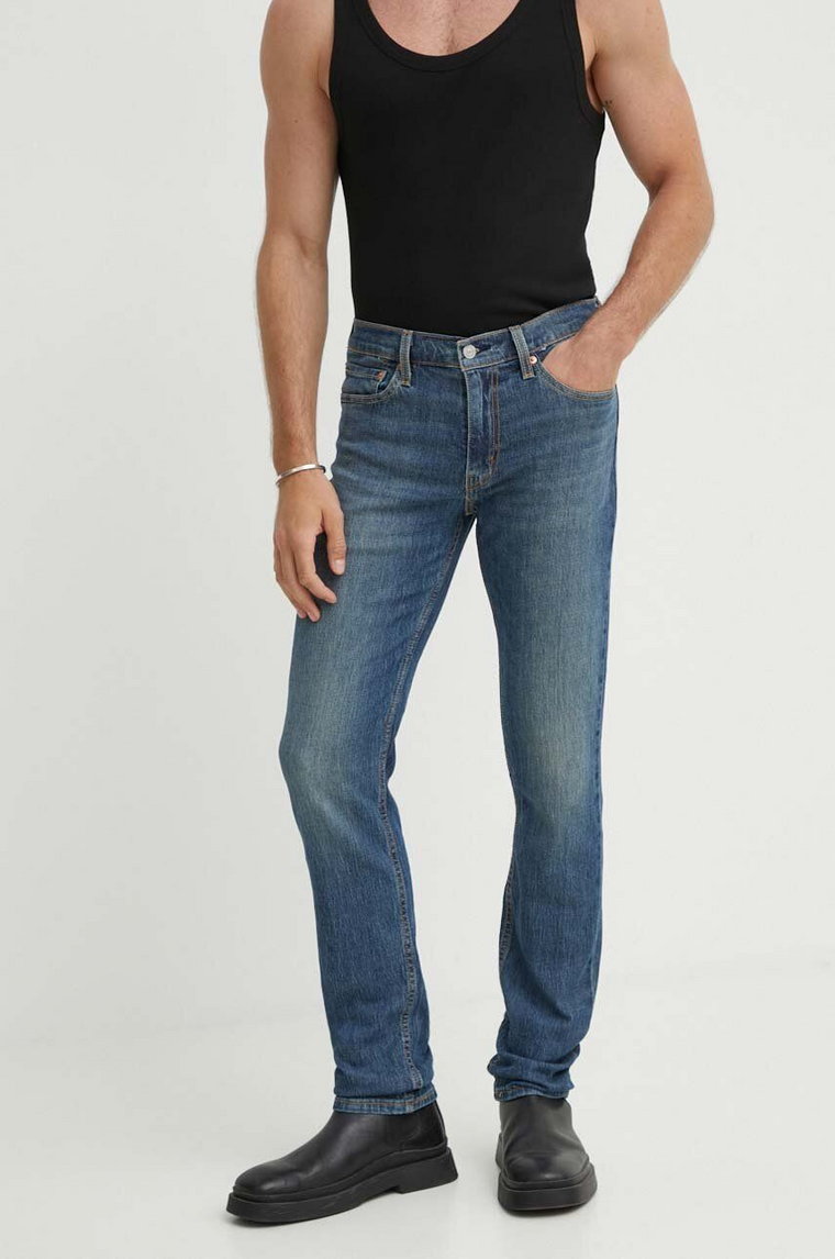 Levi's jeansy męskie kolor granatowy