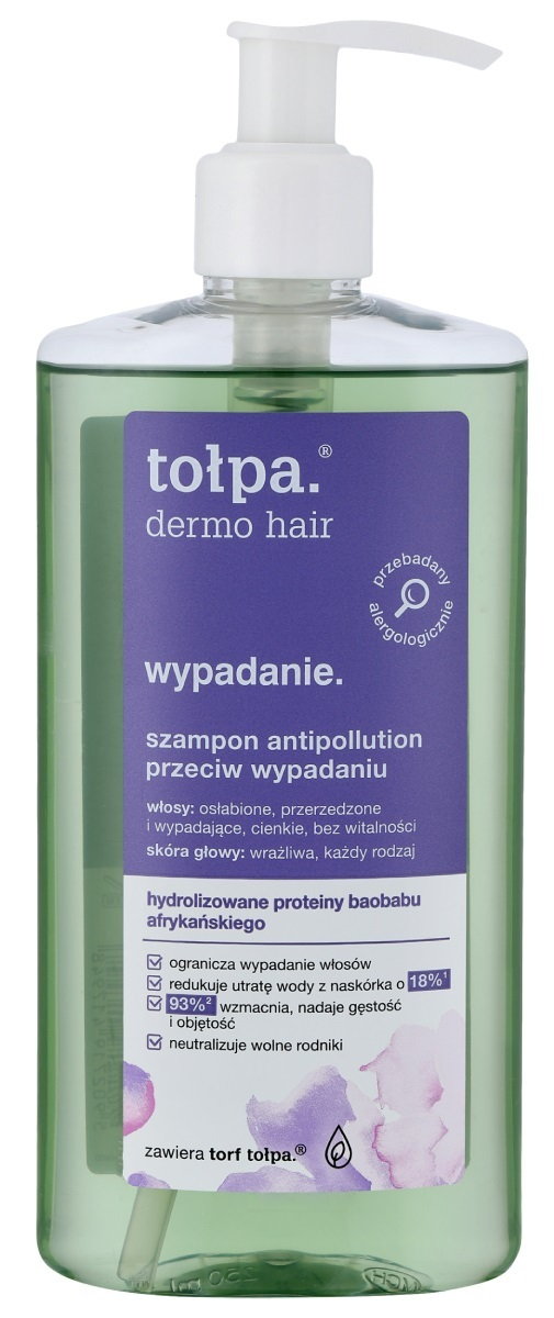 Tołpa Dermo Hair Wypadanie Szampon Antipollution przeciw wypadniu włosów