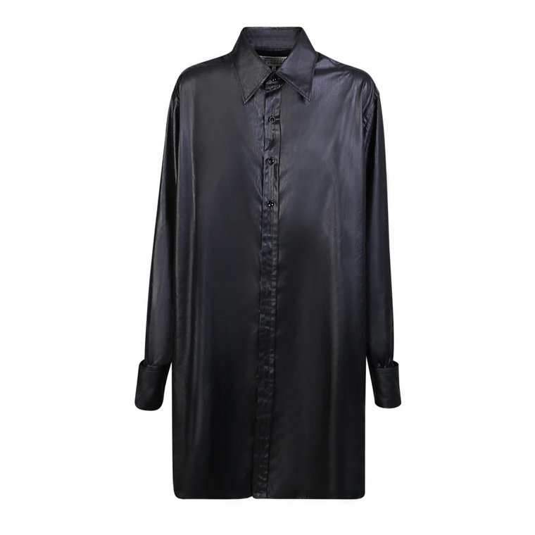 Eleganckie czarne koszule dla kobiet Maison Margiela