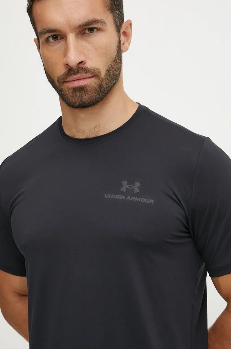 Under Armour t-shirt treningowy Rush Energy kolor czarny gładki