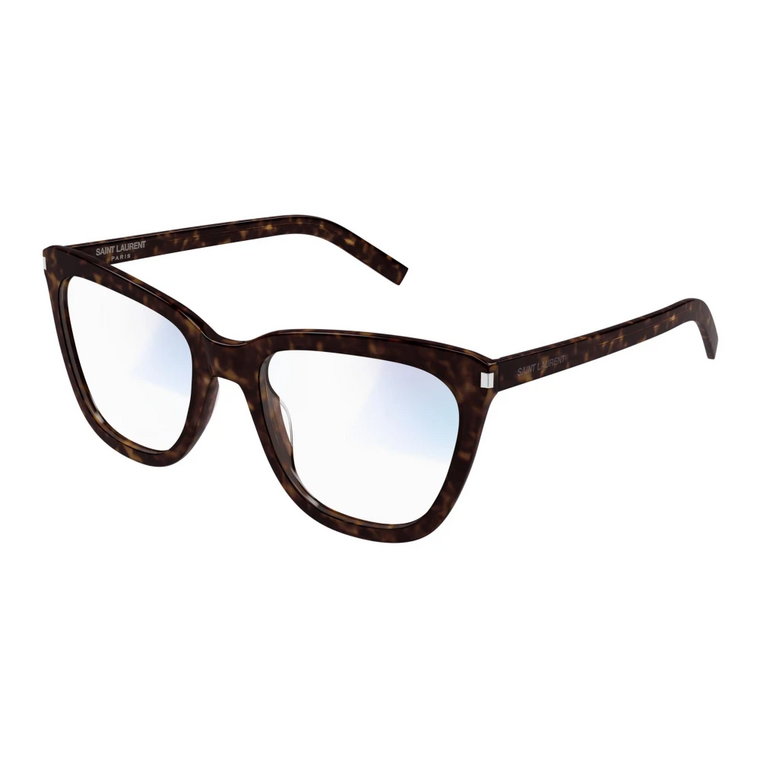 Przezroczyste Żółto-Brązowe Okulary SL 548 Slim Saint Laurent