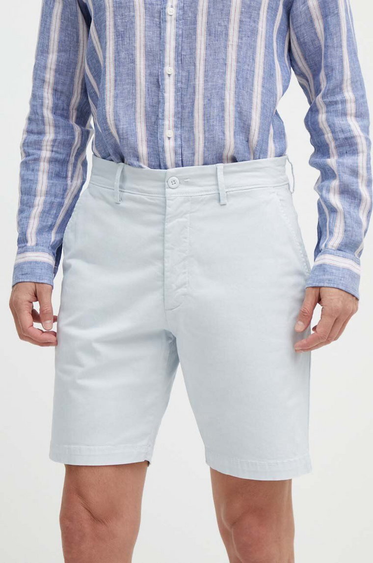Pepe Jeans szorty REGULAR CHINO SHORT męskie kolor niebieski PM801092