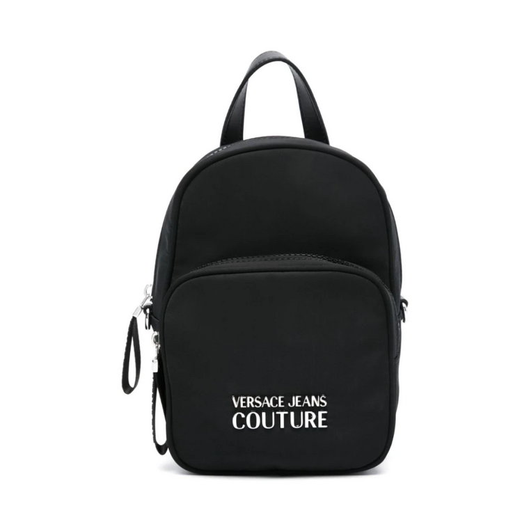 Czarna Torba Wiaderko Plecak dla Kobiet Versace Jeans Couture
