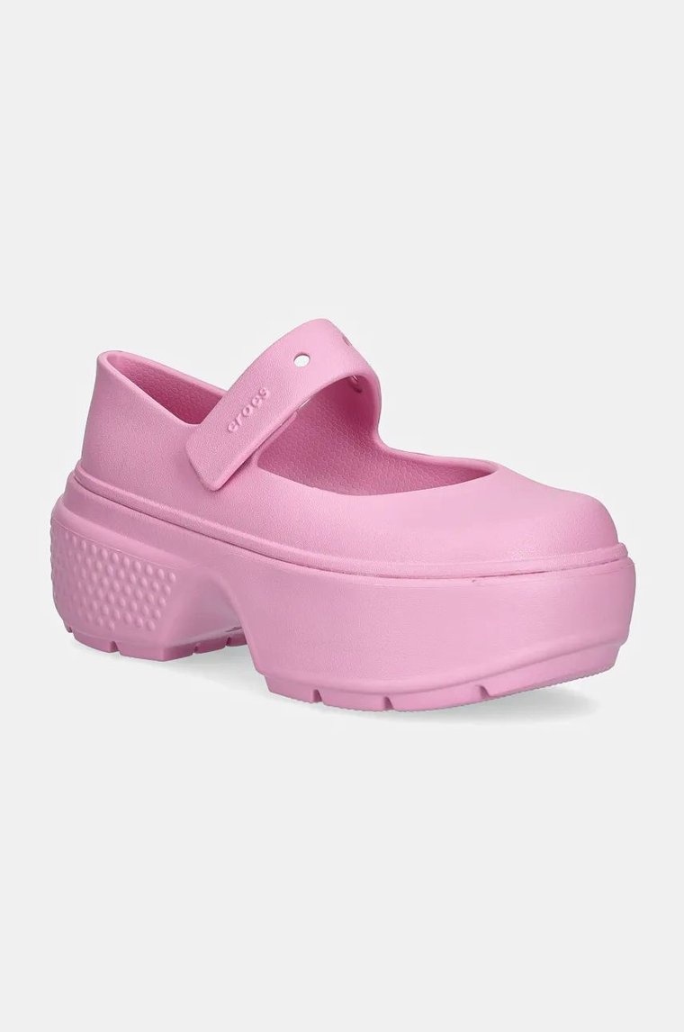 Crocs baleriny Stomp Mary Jane kolor różowy  209939