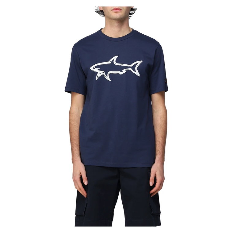 Koszulka z Rekinem z Bawełny Paul & Shark