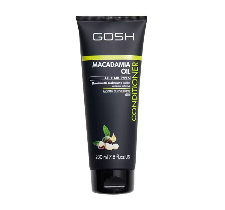 GOSH MACADAMIA OIL WEGAŃSKA ODŻYWKA DO WŁOSÓW SUCHYCH 230ML