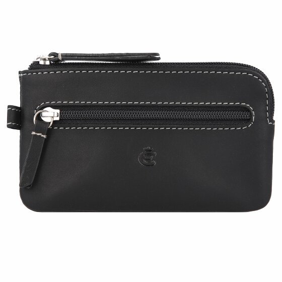 Esquire Dallas Key Case Leather 12,5 cm schwarz