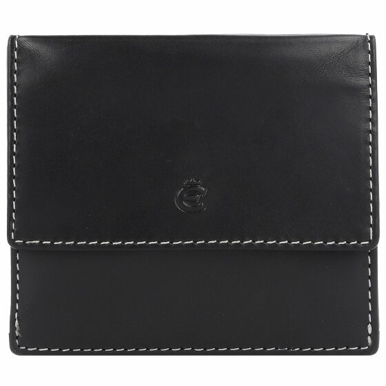 Esquire Dallas Portfel Ochrona RFID Skórzany 10.5 cm schwarz