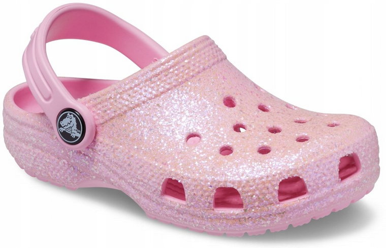 Dziecięce Chodaki Buty Crocs Classic Glitter 23-24