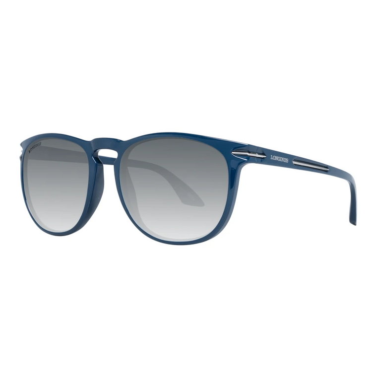 Niebieskie Okrągłe Okulary Przeciwsłoneczne dla Mężczyzn Longines